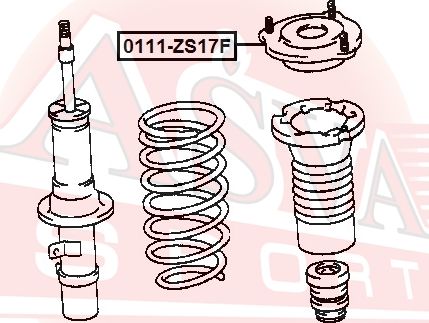 Опора амортизатора (стойки) Asva. Артикул 0111-ZS17F