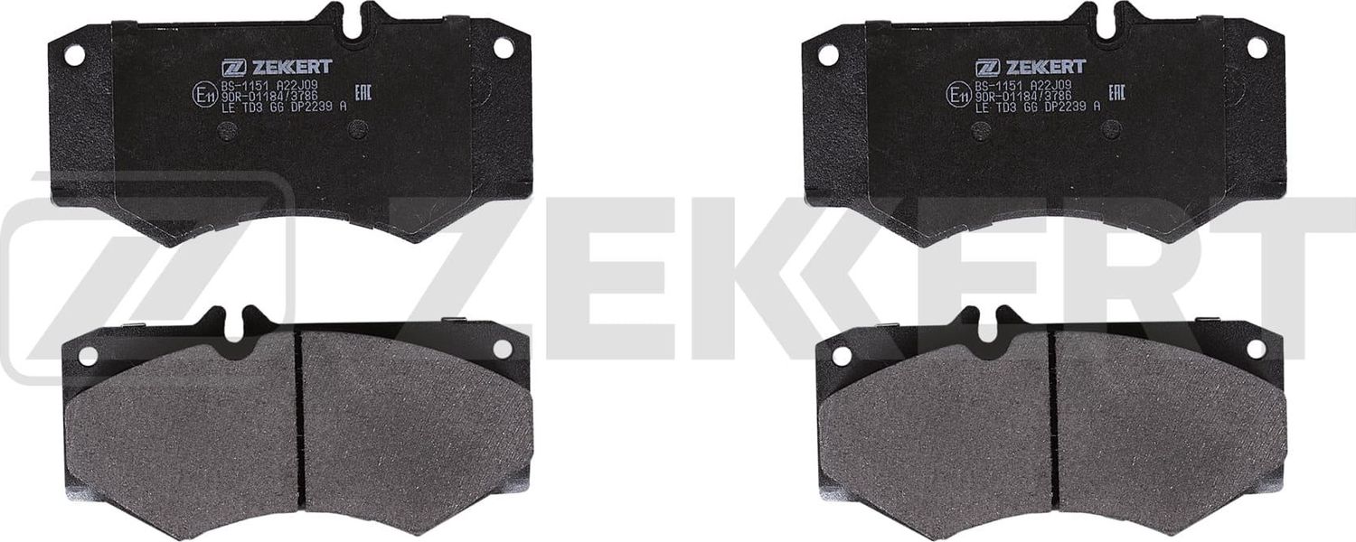 Тормозные колодки Zekkert. Артикул BS-1151