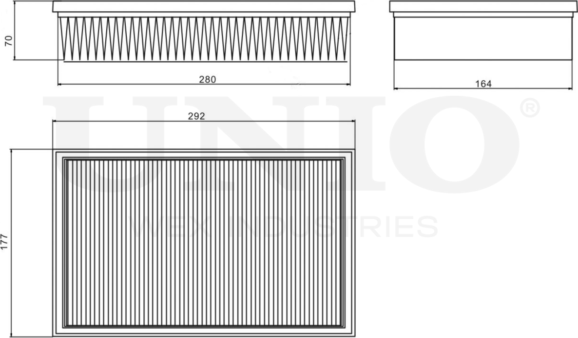 Фильтр воздушный (Unio). Артикул FLT-10189