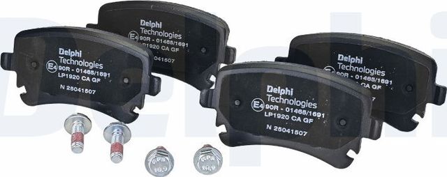 Тормозные колодки Delphi (Low-Metallic). Артикул LP1920