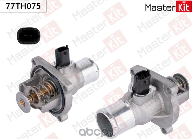 77TH075 Термостат\ Chevrolet Aveo T255 (08-)/Cruze (09-)/Orlando (10-)/Opel Meriva A (03-)/Vectra C (Master KIT). Артикул 77th075