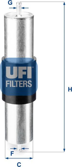 Топливный фильтр UFI. Артикул 31.569.00