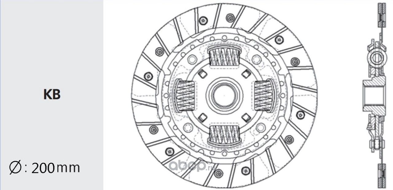 Диск сцепления (Valeo) Valeo. Артикул NS27