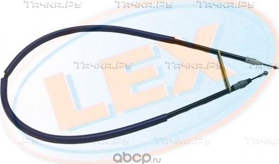 Трос ручного тормоза задн левый (LEX). Артикул TR3557
