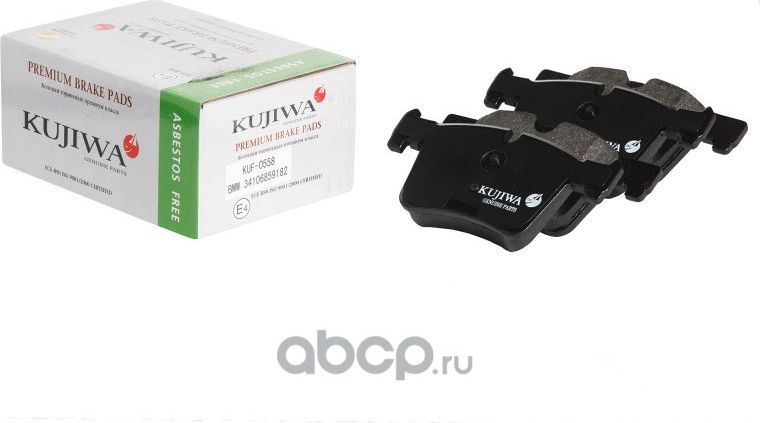 Колодки тормозные передние с пластинами KUF0558 KUJIWA 34106859182 BMW. Артикул KUF0558