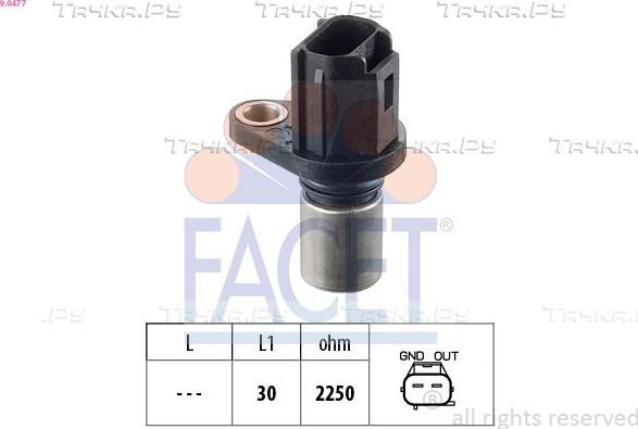 Датчик положения распредвала Facet Made in Italy - OE Equivalent для Toyota Echo 1999-2005. Артикул 9.0477