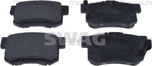 Тормозные колодки SWAG задние для Honda S2000 I (AP1) 1999-2003. Артикул 70 91 6873