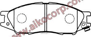 Колодки тормозные. серия exclusive (Aiko). Артикул PF2435