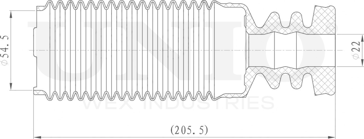 Пыльник амортизатора (Unio). Артикул DUC-10024