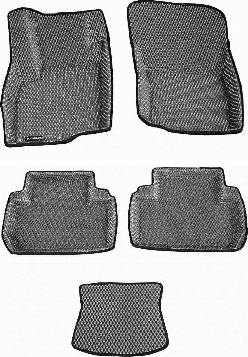 Коврики Euromat 3D EVA для салона Peugeot 4007 2007-2012 СЕРЫЕ. Артикул EM3DEVA-003609G