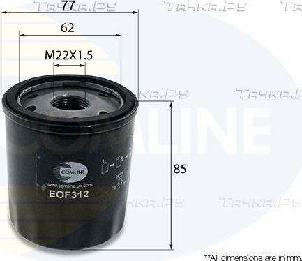 Масляный фильтр Comline. Артикул EOF312