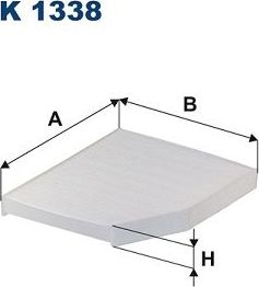 Салонный фильтр Filtron. Артикул K 1338