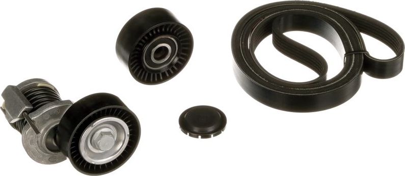 Приводной ремень поликлиновой с роликами (комплект) Gates Micro-V® Kit UNIQUE FIT. Артикул K016PK1580XS