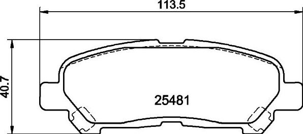 Тормозные колодки Nisshinbo. Артикул NP1122