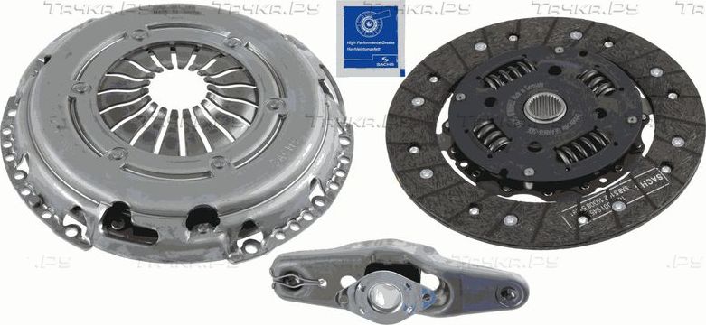 Сцепление (комплект) SACHS для Volkswagen Polo V 2009-2026. Артикул 3000 950 019