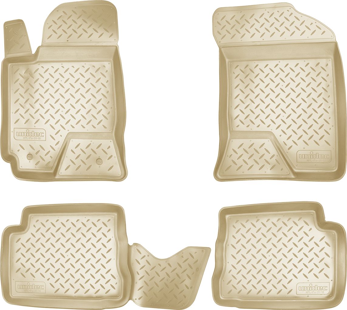 Коврики Норпласт для салона Hyundai Getz 2002-2011 Бежевые. Артикул NPL-Po-31-10Beige