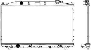 Радиатор охлаждения двигателя Sakura для Honda Crosstour I 2012-2015. Артикул 3211-8511