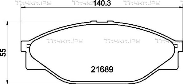 Тормозные колодки Hella NAO. Артикул 8DB 355 027-191