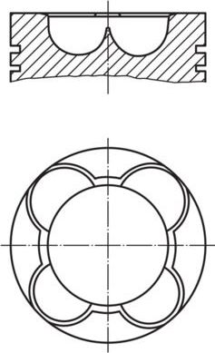 Поршень Mahle. Артикул 227 PI 00141 000