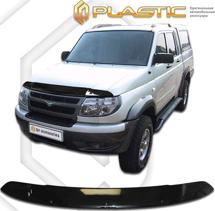 Дефлектор СА Пластик для капота (Classic черный) УАЗ Patriot 2005-2014. Артикул 2010010100995
