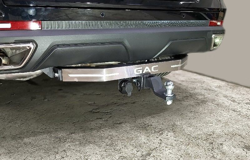Фаркоп ТСС оцинкованный под американский квадрат для Gac GS8 II 2.0T 4WD 2023-2026 (нерж. шар). Артикул TCU00397N