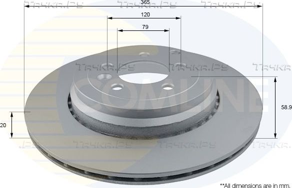 Тормозной диск Comline Comline. Артикул ADC1281V