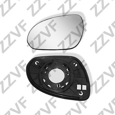 Зеркальное стекло бокового зеркала ZZVF. Артикул ZVHY1105L