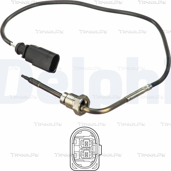 Датчик температуры выхлопных газов Delphi для Audi A8 II (D3) 2003-2010. Артикул TS30178