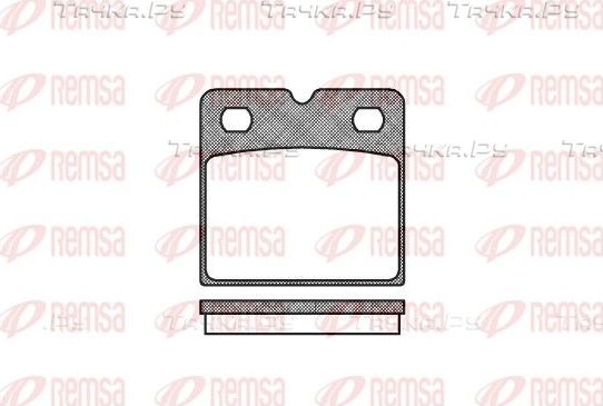 Тормозные колодки Remsa задние для Aston Martin DBS II 2007-2012. Артикул 1067.00