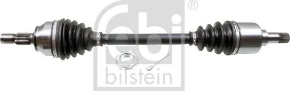 Полуось (привод в сборе, приводной вал) Febi Bilstein передняя левая для Peugeot 5008 I 2009-2017. Артикул 182627