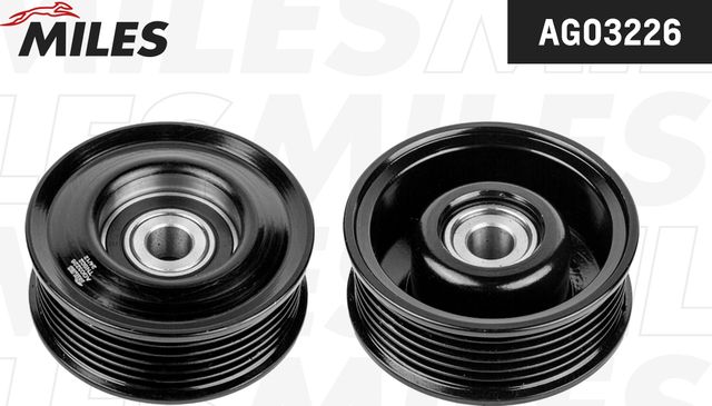 Направляющий (ведущий) ролик приводного поликлинового ремня Miles для Lexus LS I 1989-1995. Артикул AG03226