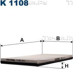 Салонный фильтр Filtron. Артикул K 1108