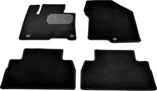 Коврики текстильные Норпласт в салон Hyundai Santa Fe IV (5 мест) 2018-2026. Артикул NPA10-VTe310-530