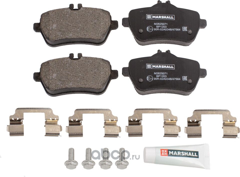 Торм. колодки дисковые задн. MB S-class (W222) 13- (M2625071) (Marshall). Артикул M2625071
