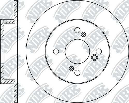 Тормозной диск NiBK. Артикул RN1955