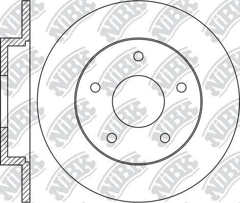 Тормозной диск NiBK задний для Mazda 3 I (BK) 2003-2009. Артикул RN1373