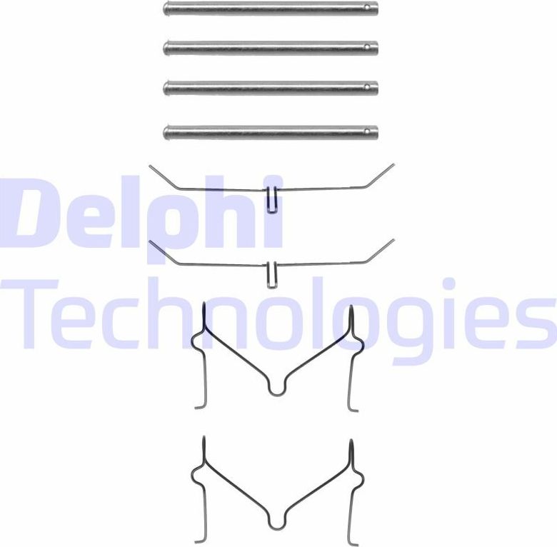 Комплектующие, колодки дискового тормоза Delphi. Артикул LX0182