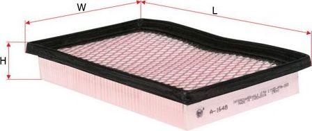 Воздушный фильтр Sakura. Артикул A-1648