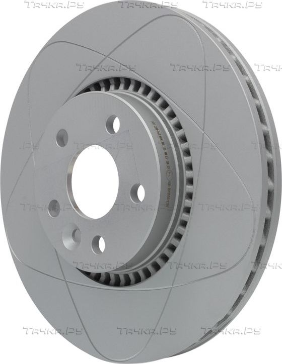 Тормозной диск ATE PowerDisc передний для Land Rover Freelander II 2006-2014. Артикул 24.0328-0162.1