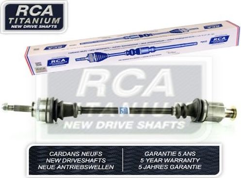 Полуось (привод в сборе, приводной вал) RCA FRANCE NEW DRIVESHAFT передняя правая для Renault Clio II 1998-2013. Артикул R279BN
