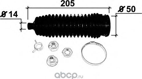 Пыльник рулевой рейки (комплект) Volvo. Артикул 272418