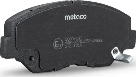 Колодки тормозные HONDA CR-V II/ELEMENT 02- перед. (Metaco). Артикул 3000143