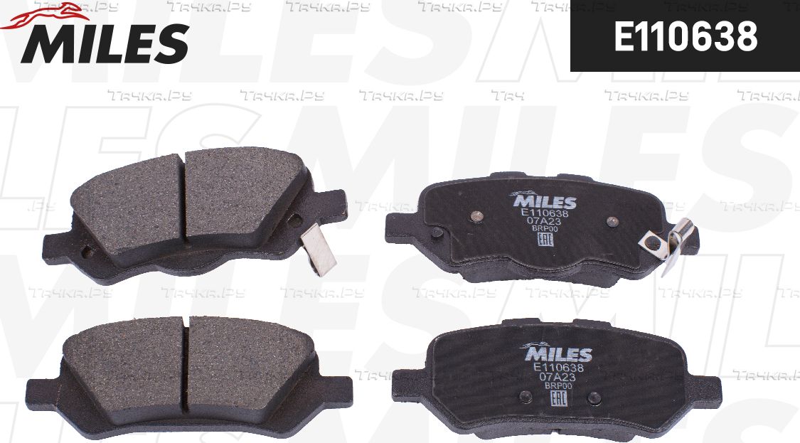 Тормозные колодки Miles (Semi-Metallic). Артикул E110638