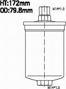 Топливный фильтр JS Asakashi. Артикул FS2016