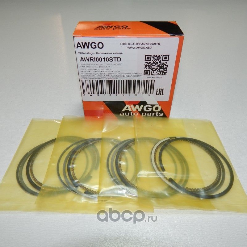 Компл. колец STD на 4 поршня AWRI0010STD (Awgo). Артикул AWRI0010STD