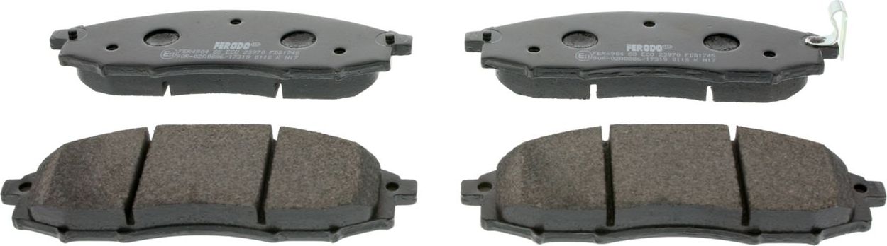 Тормозные колодки Ferodo Premier Eco Friction. Артикул FDB1745