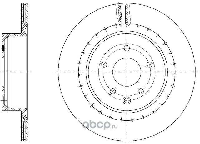 Диск тормозной (G-Brake). Артикул GR20799