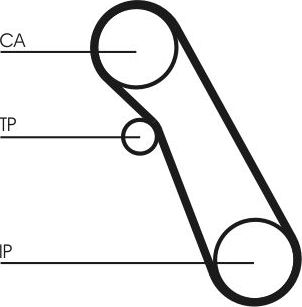 Помпа (водяной насос) с комплектом ремня ГРМ ContiTech. Артикул CT983WP1