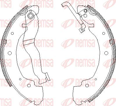 Тормозные колодки Remsa. Артикул 4402.00