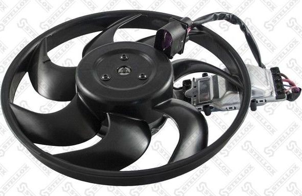 Вентилятор радиатора двигателя Stellox левый для Volkswagen Touareg I 2002-2010. Артикул 29-99526-SX